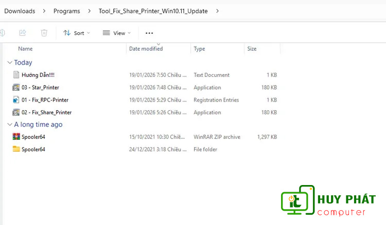 tool fix chia sẻ máy in win 11 win 10